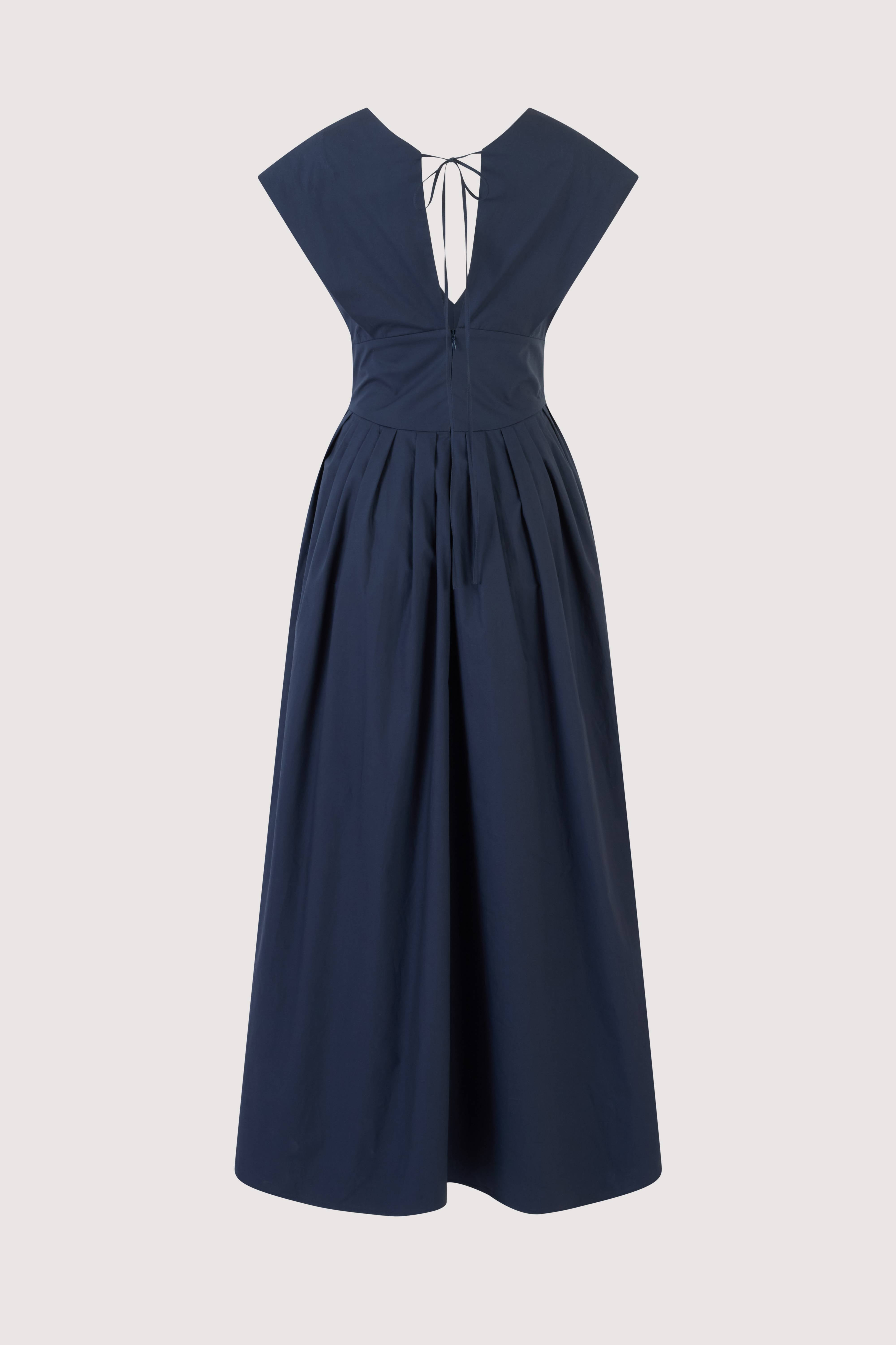 DRESSES/JUMPSUITS In Full Bloom Dress in Navy Rosie Assoulin
