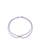 JEWELRY Diamond Butterfly Silk Cord Bracelet in Lilac Anzie