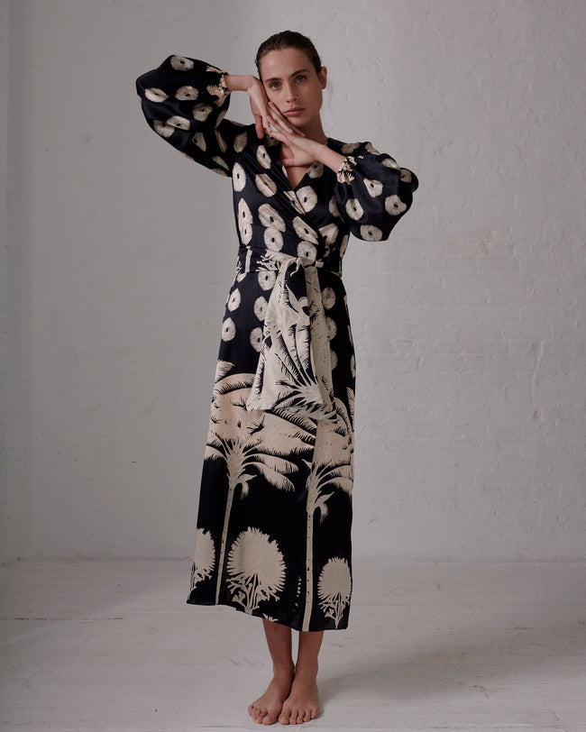 Dresses Juan De Dios Tertulia Silk Maxi Dress in TERTULIA SILK MAXI DRESS Juan De Dios