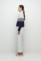 BLOUSES/SHIRTS/TOPS Jules Knit Polo in Midnight Stripe Simkhai