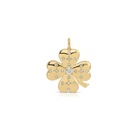 JEWELRY Jumbo Lucky Clover Charm in Yellow Gold EF Collection