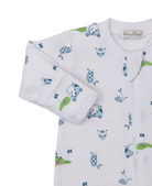 CHILDREN'S APPAREL Baby Zip Onesie in Blue Golf Championship Kissy Kissy