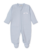 CHILDREN'S APPAREL Twin Bunnies Pique Onesie in Light Blue Kissy Kissy