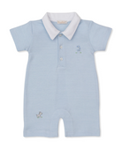 CHILDREN'S APPAREL Short Playsuit in Safari Party Blue Kissy Kissy