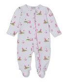 CHILDREN'S APPAREL Baby Zip Onesie in Pink Golf Championship Kissy Kissy