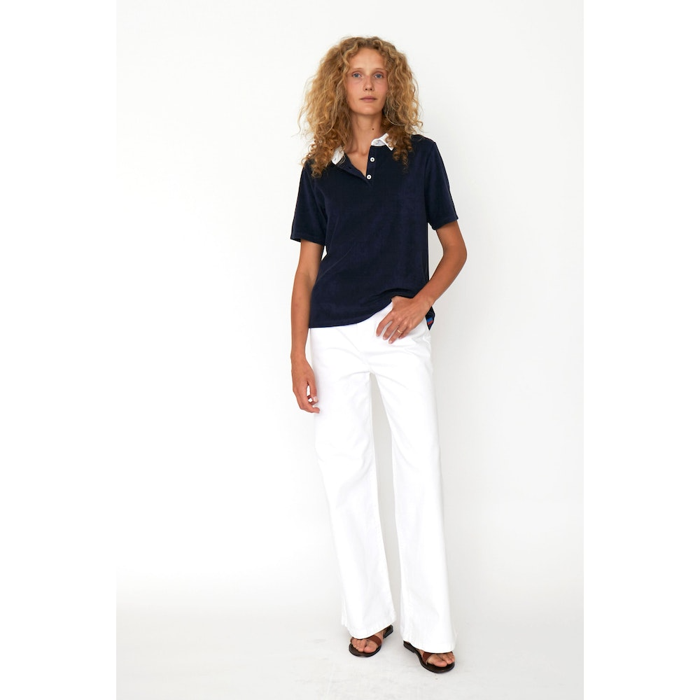 BLOUSES/SHIRTS/TOPS Terry Polo in Navy Kule