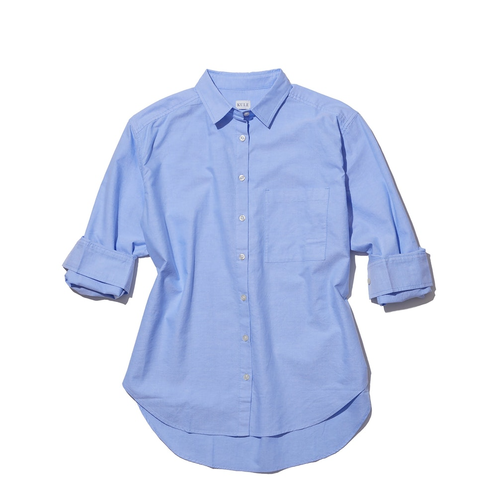 Tops Kule Oxford Button Down in Blue Kule