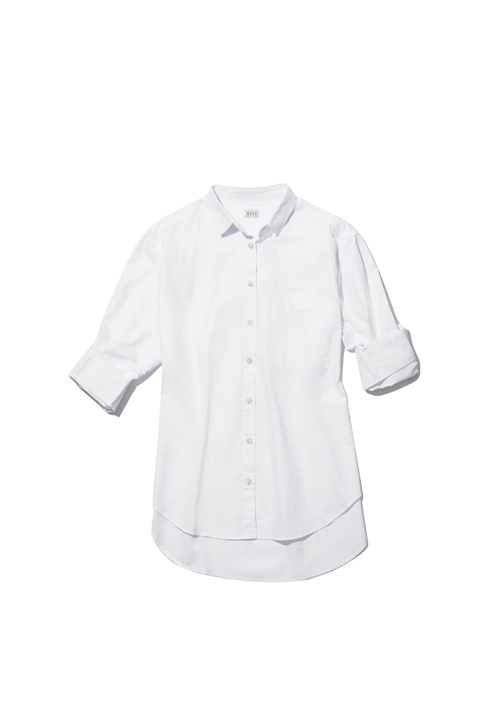 Tops Kule Quinn Oxford Shirt in White Kule