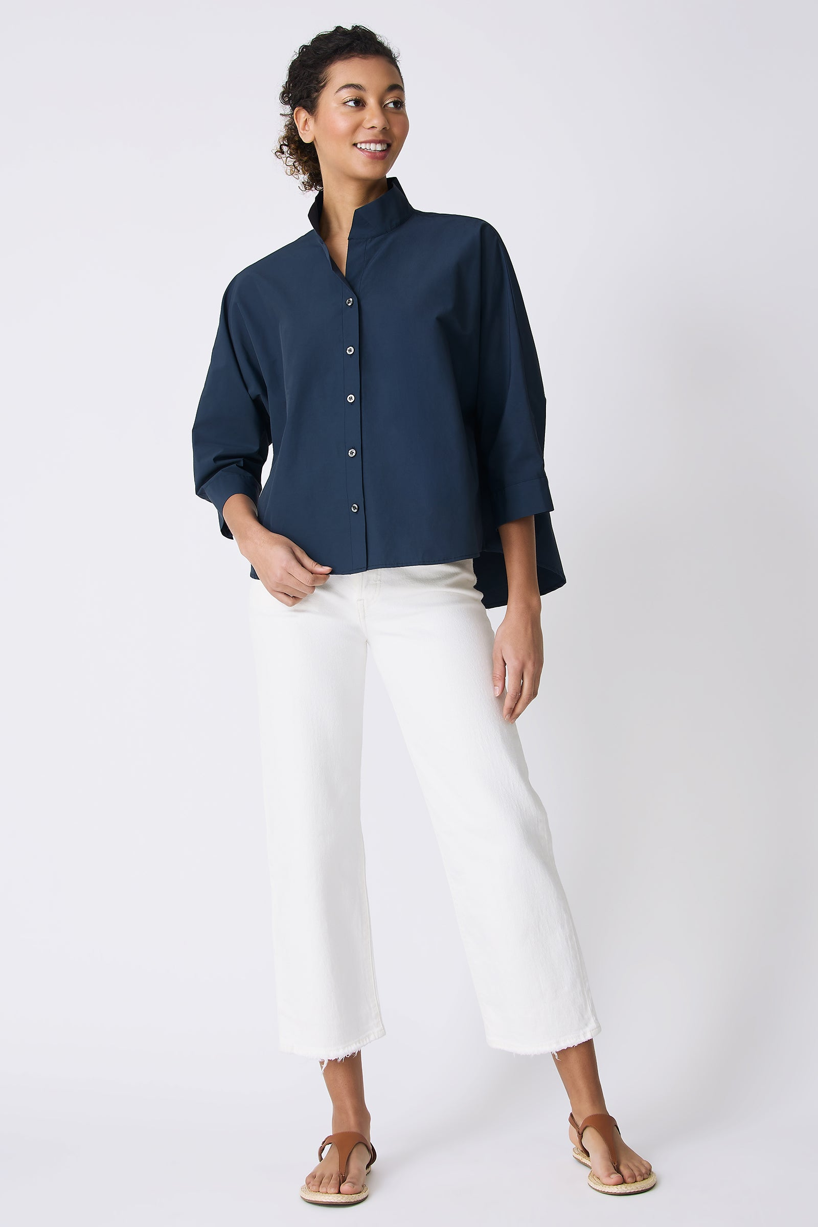 BLOUSES/SHIRTS/TOPS Avi Shirt in Summer Navy Kal Rieman