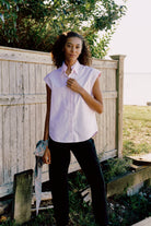 BLOUSES/SHIRTS/TOPS Candice Double Collar Shirt in Pink Oxford Kal Rieman