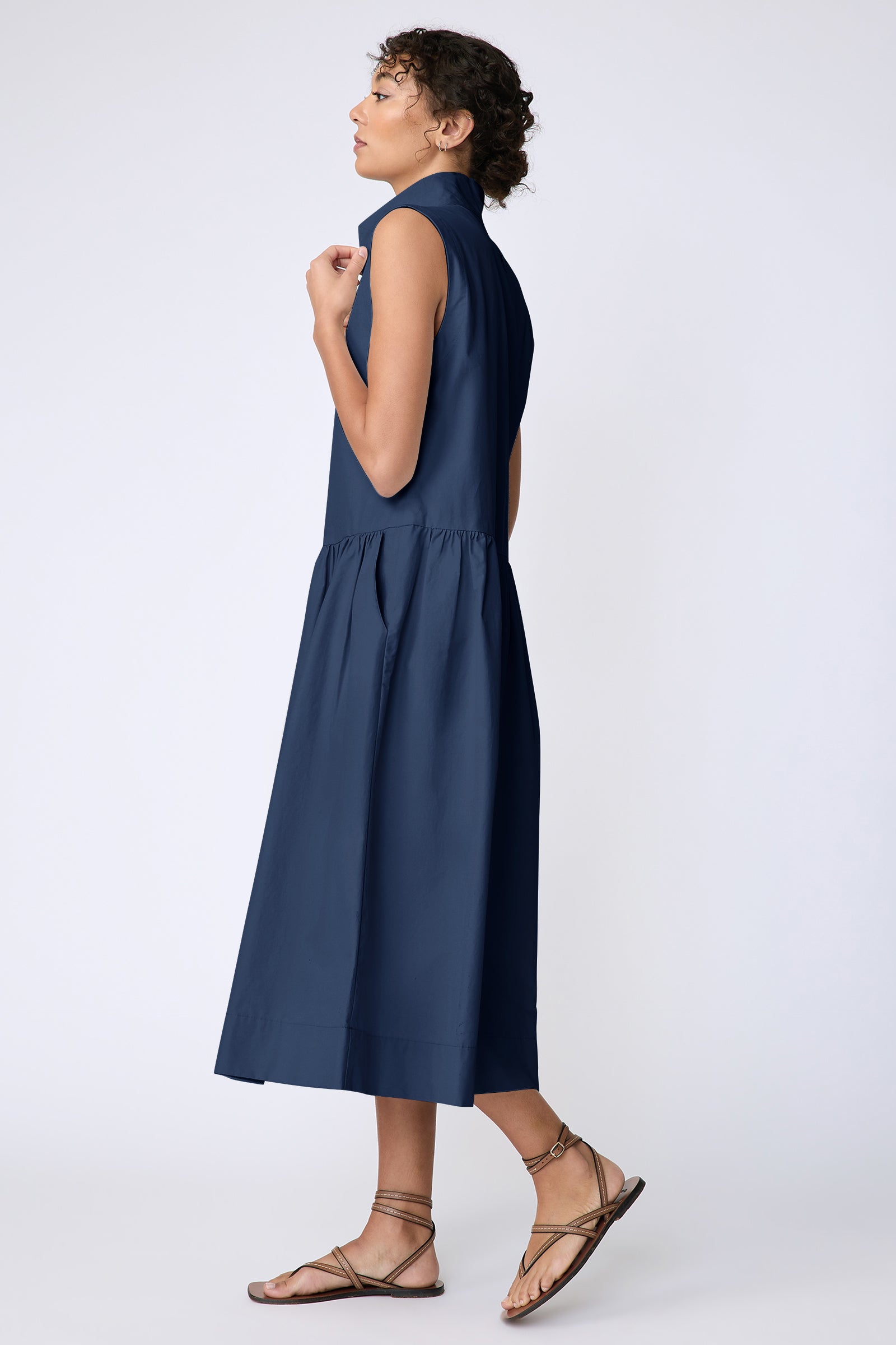 DRESSES/JUMPSUITS Demi Dress in Summer Navy Kal Rieman