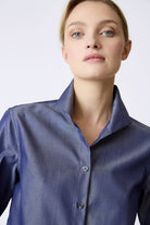 BLOUSES/SHIRTS/TOPS Box Pleat Ginna Shirt in Denim Twill Kal Rieman