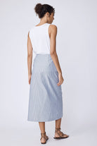 SKIRTS Lorraine Wrap Skirt in Harbor Stripe Kal Rieman