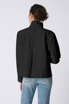 COATS/JACKET Peggy Collared Shirt Jacket in Black Kal Rieman