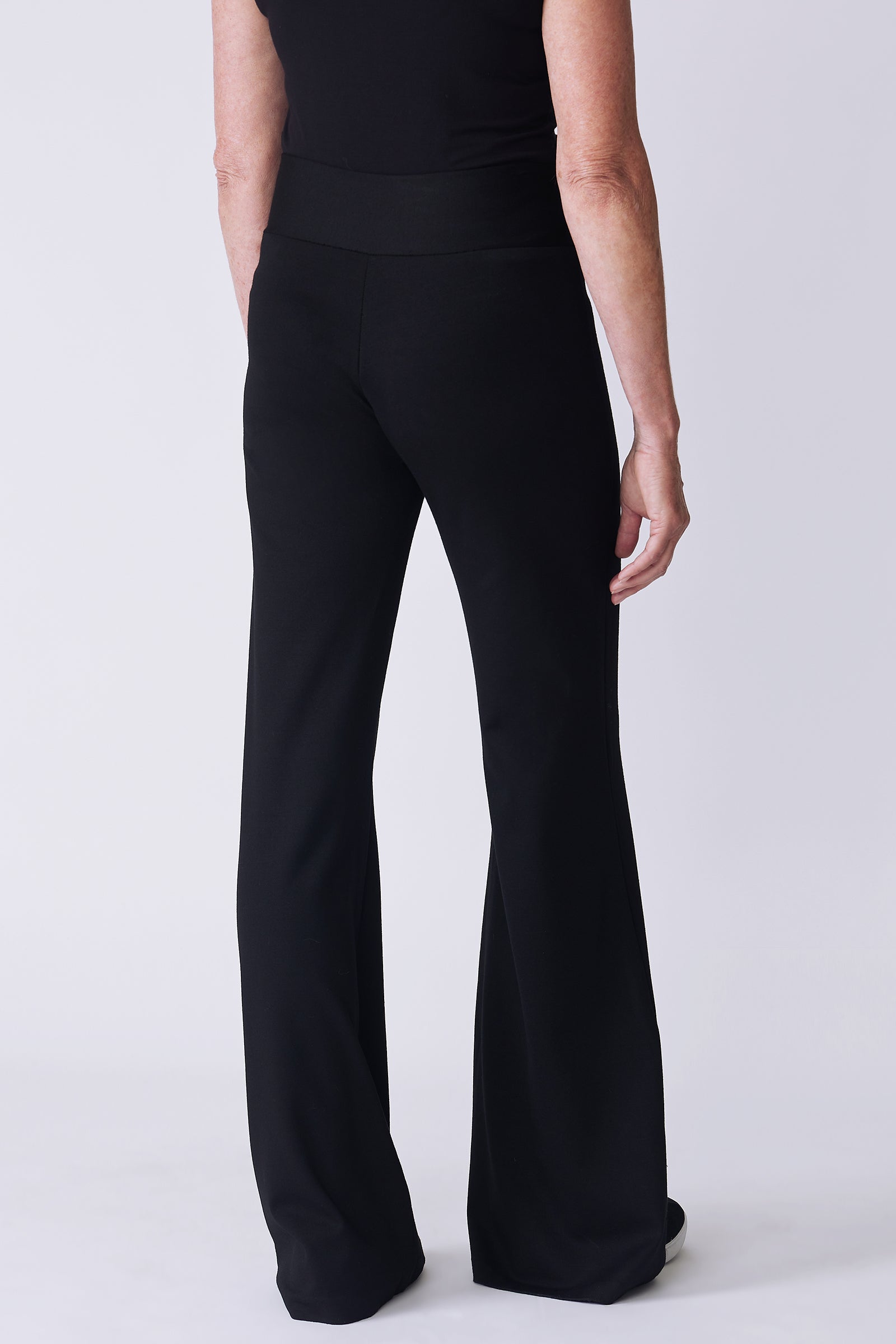 PANTS/SHORTS Ponte Wide Leg Pant in Black Kal Rieman
