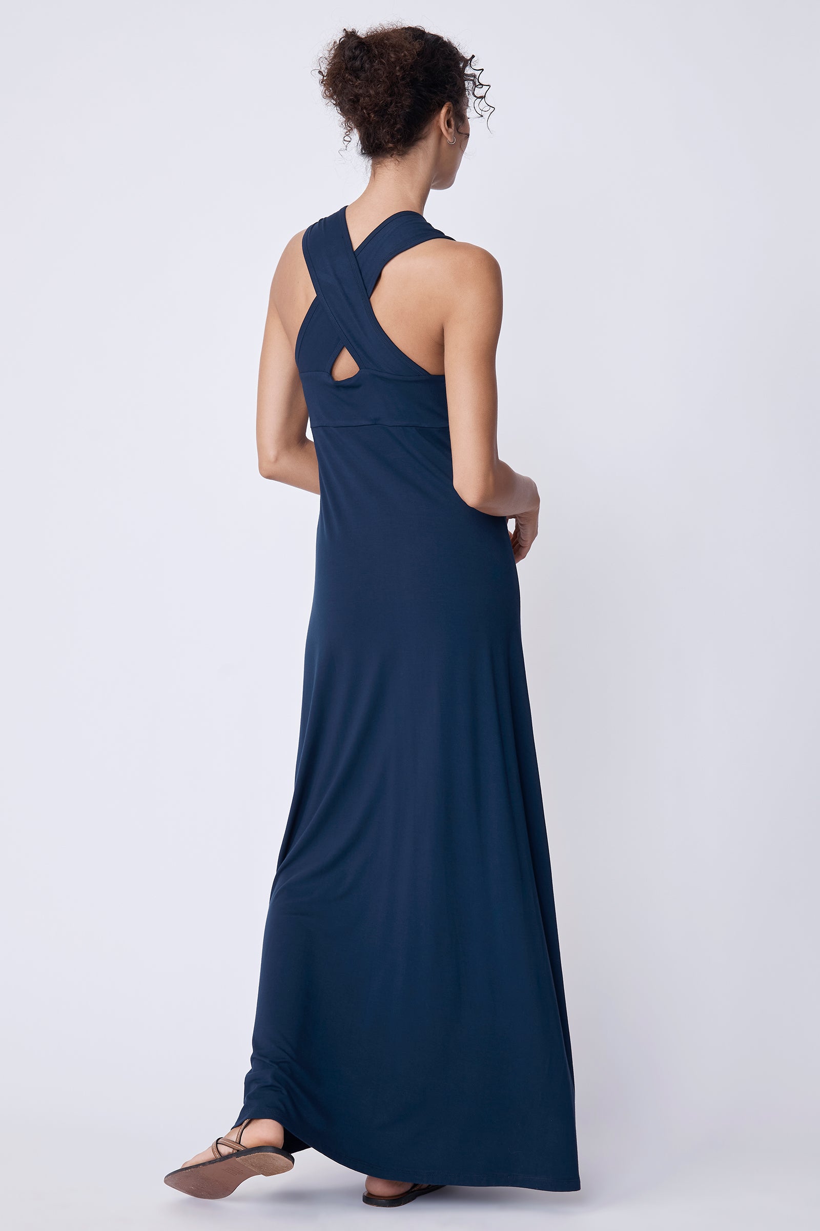 DRESSES/JUMPSUITS Remi Maxi Dress in Navy Kal Rieman