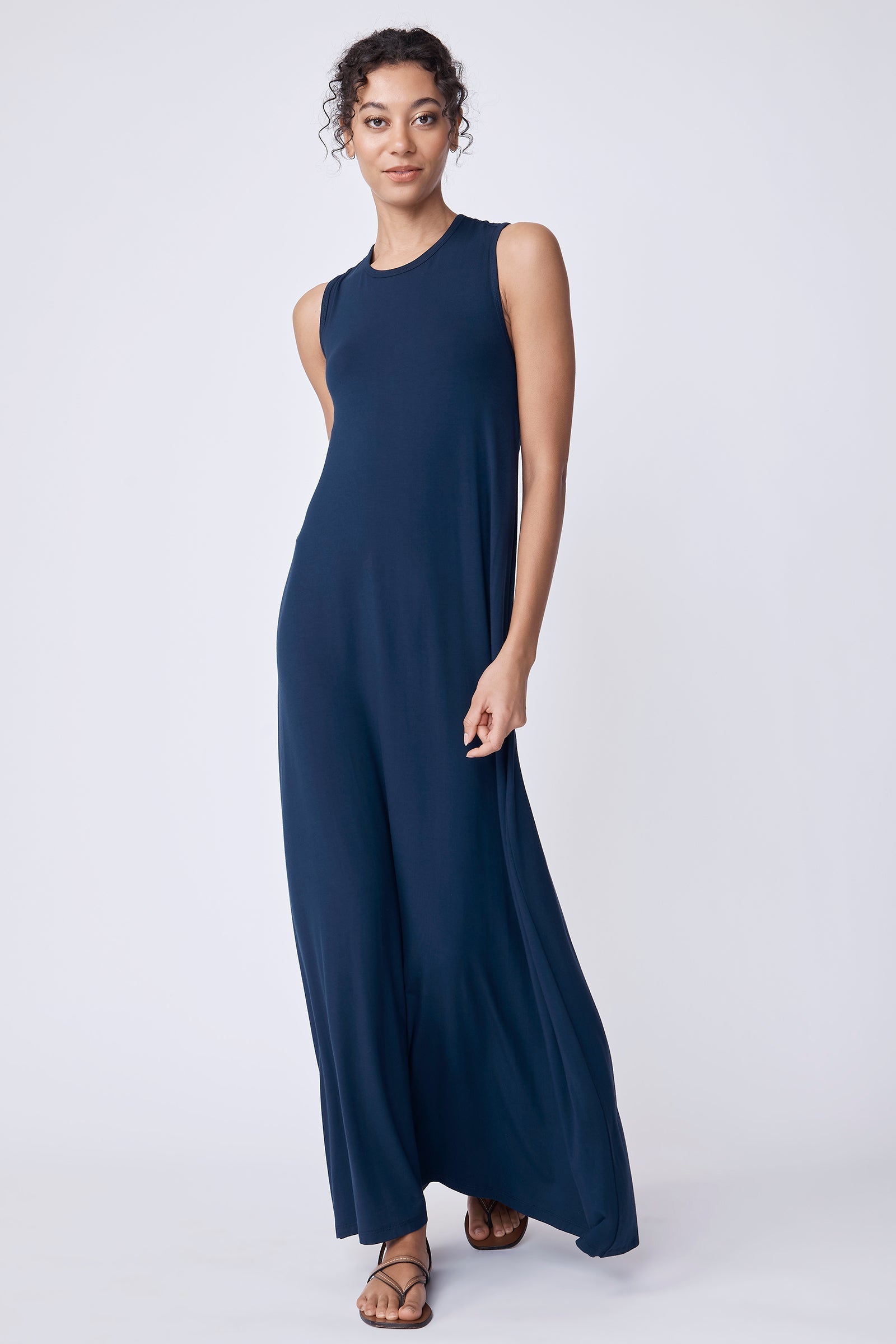 DRESSES/JUMPSUITS Remi Maxi Dress in Navy Kal Rieman