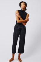 PANTS/SHORTS Split Hem Capri in Black Kal Rieman