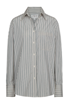 BLOUSES/SHIRTS/TOPS Big Joe Striped Shirt in Ivory and Cilantro TWP