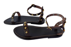 SHOES Laura Moka Sandal in Brown K. Jacques