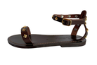 SHOES Laura Moka Sandal in Brown K. Jacques