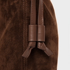 HANDBAGS Mini Asisi Tote in Chocolate Suede Lemiz