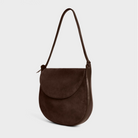 HANDBAGS Juliette Shoulder Bag in Chocolate Suede Lemiz