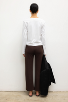 TEES/TANKS Margo Long Sleeve Tee in White Leset