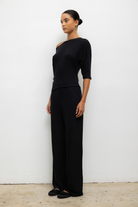 PANTS/SHORTS Lauren Pocket Pant in Black Leset