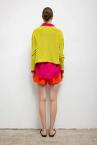 SWEATERS Mae Crewneck in Chartreuse Leset