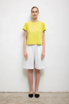 TEES/TANKS The Margo Tee in Chartreuse Leset