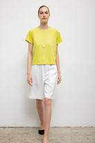 TEES/TANKS The Margo Tee in Chartreuse Leset