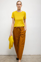 TEES/TANKS Milo Cropped Tee in Daffodil Leset