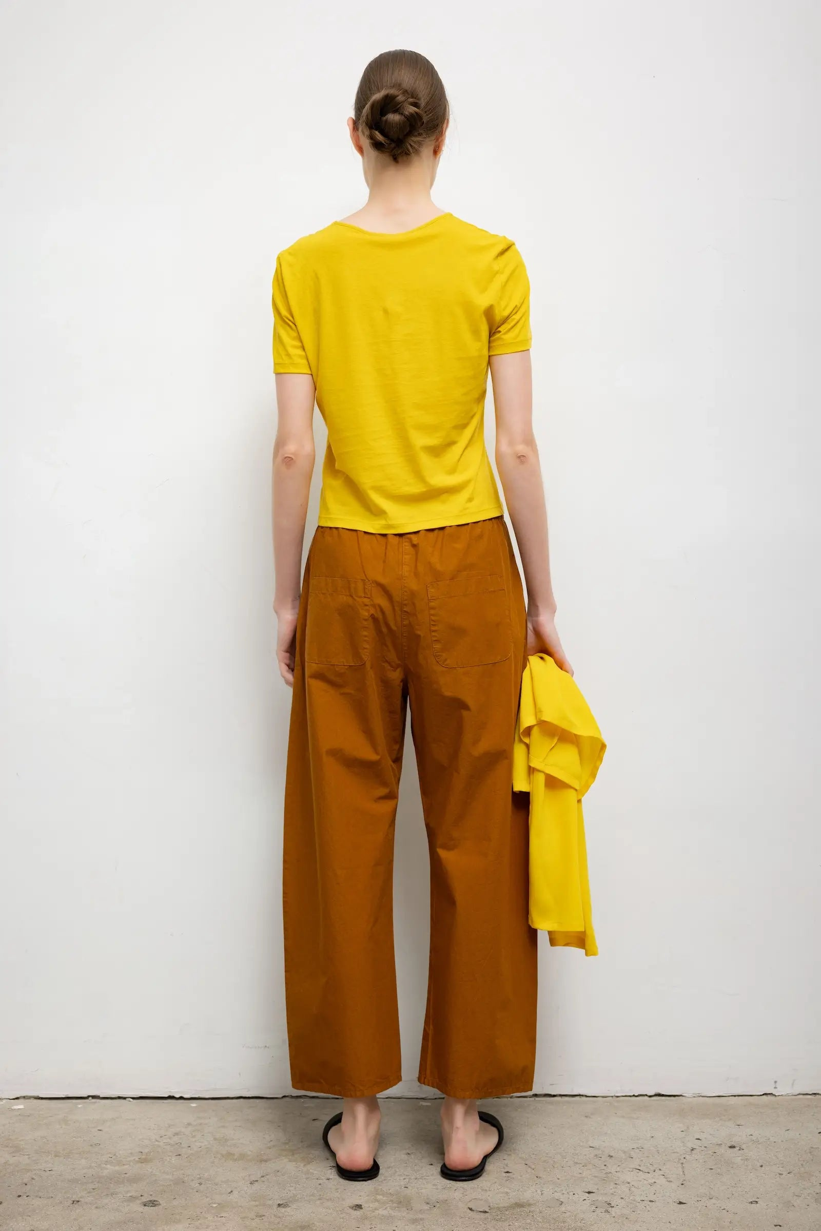 TEES/TANKS Milo Cropped Tee in Daffodil Leset