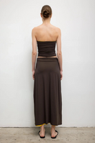 SKIRTS Milo Reversible Midi Skirt in Hickory & Daffodil Leset
