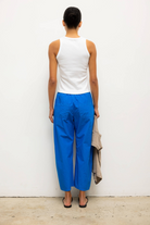 TEES/TANKS Nando High Neck Tank in White Leset