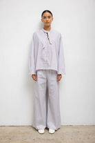 PANTS/SHORTS Yoshi Wide Leg Boxer Pant in Parchment and Pinot Stripe Leset