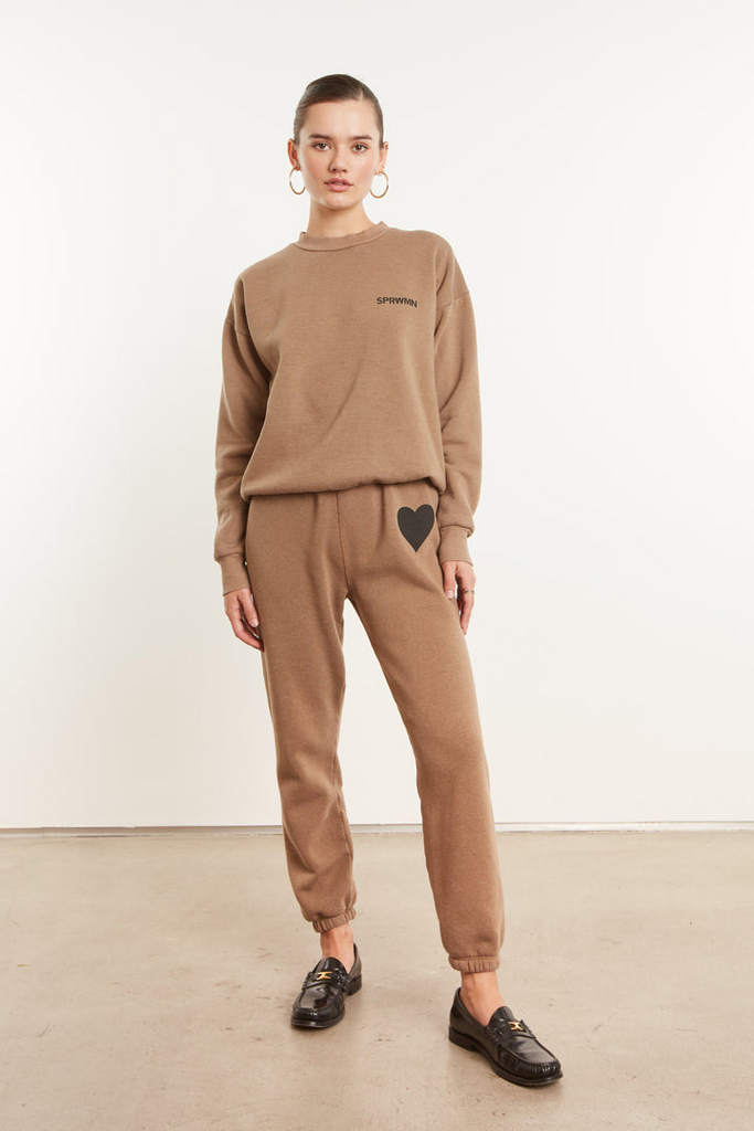 Pants SPRWMN Heart Sweatpant in Camel Sprwmn