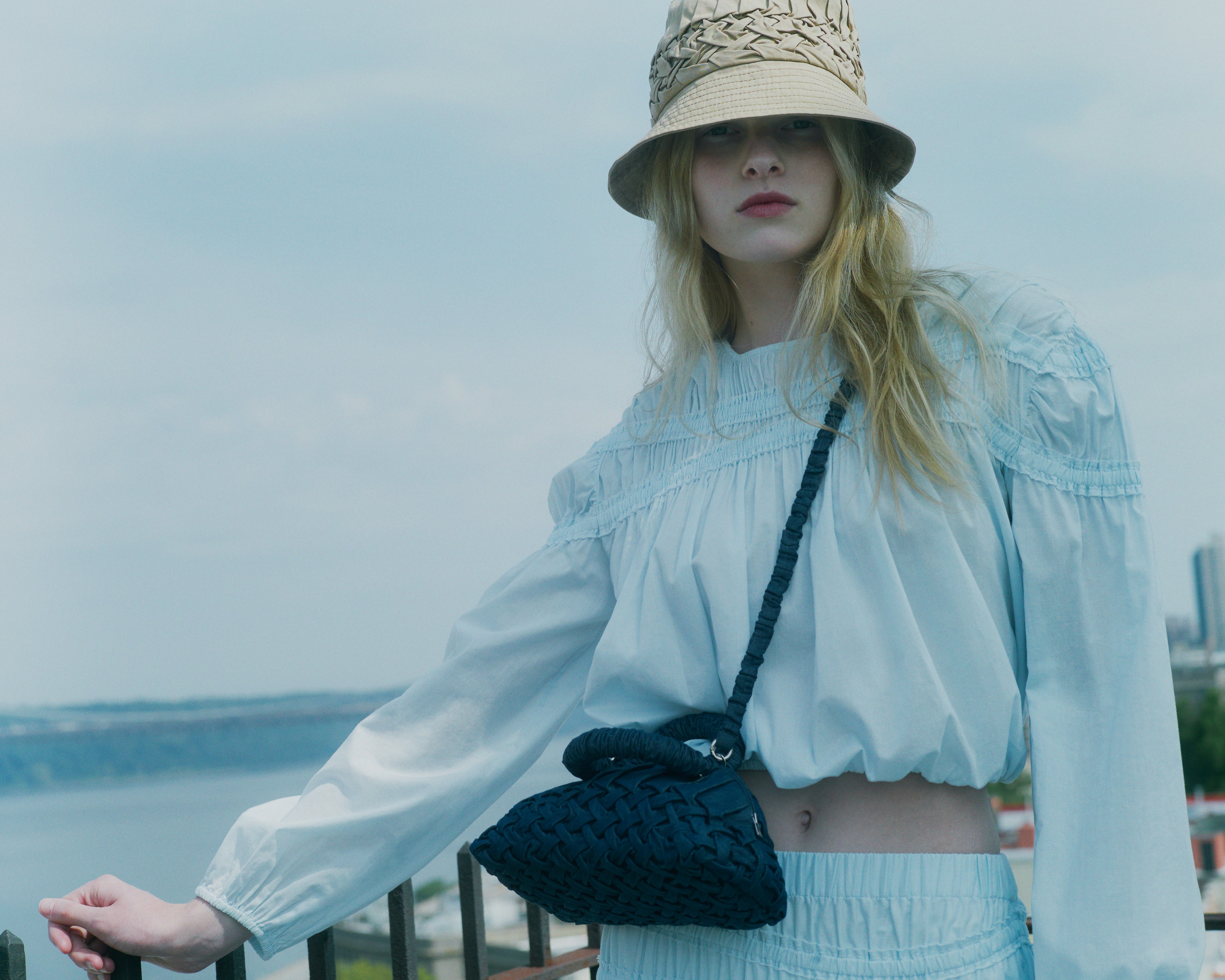 Lune Mini Handbag in Denim – Serafina