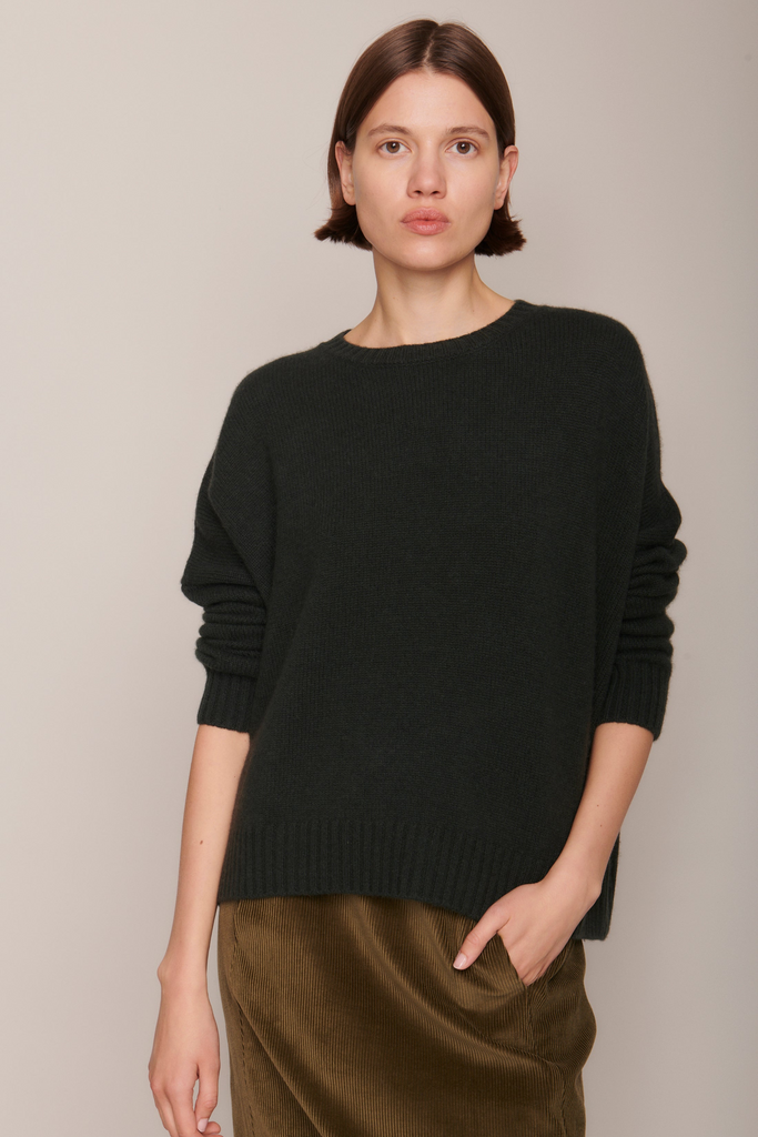 Sweaters Organic by John Patrick Wide Pullover in Loden Organic by John Patrick