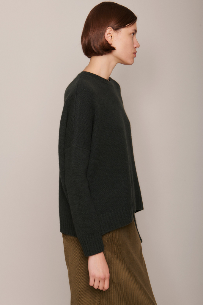 Sweaters Organic by John Patrick Wide Pullover in Loden Organic by John Patrick
