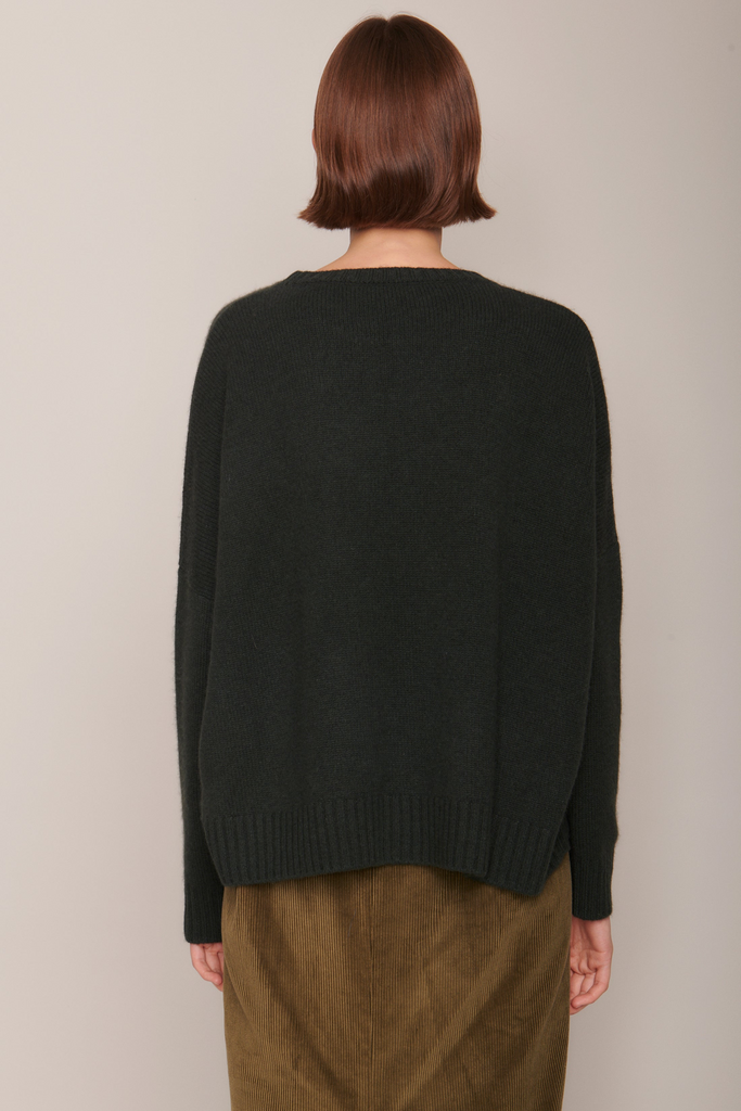 Sweaters Organic by John Patrick Wide Pullover in Loden Organic by John Patrick
