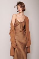 Sweaters Organic by John Patrick Open Cardigan in Vicuna Organic by John Patrick