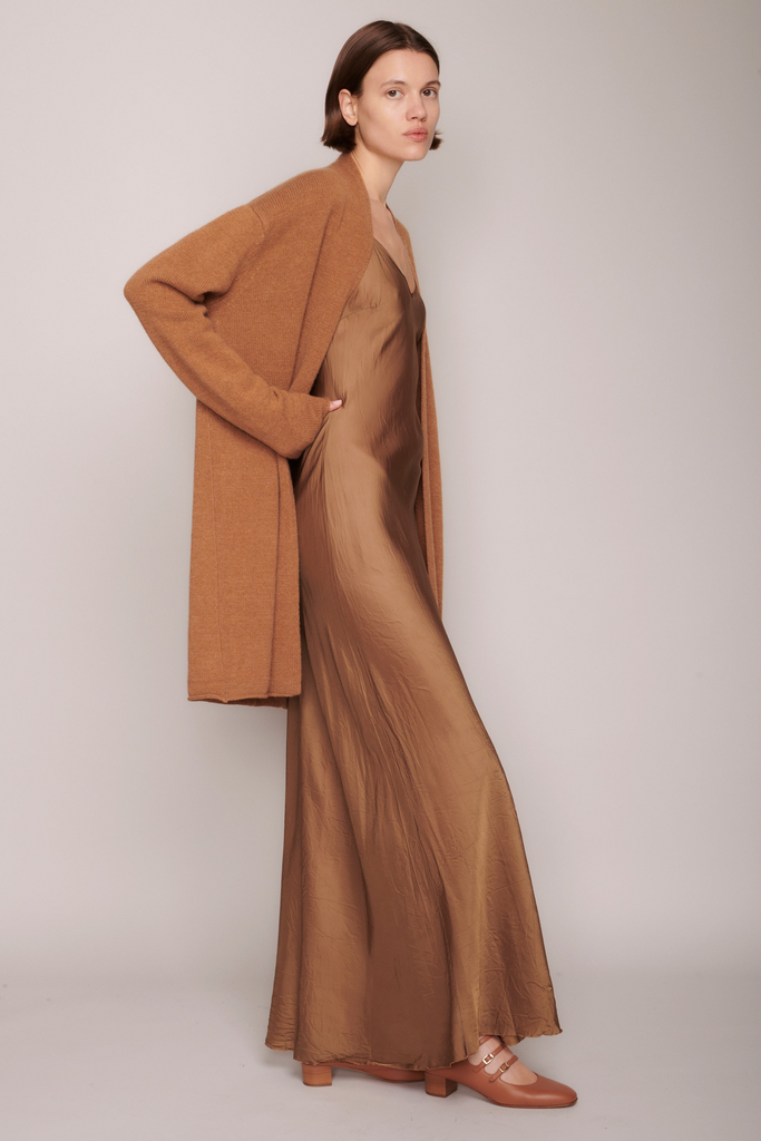 Sweaters Organic by John Patrick Open Cardigan in Vicuna Organic by John Patrick
