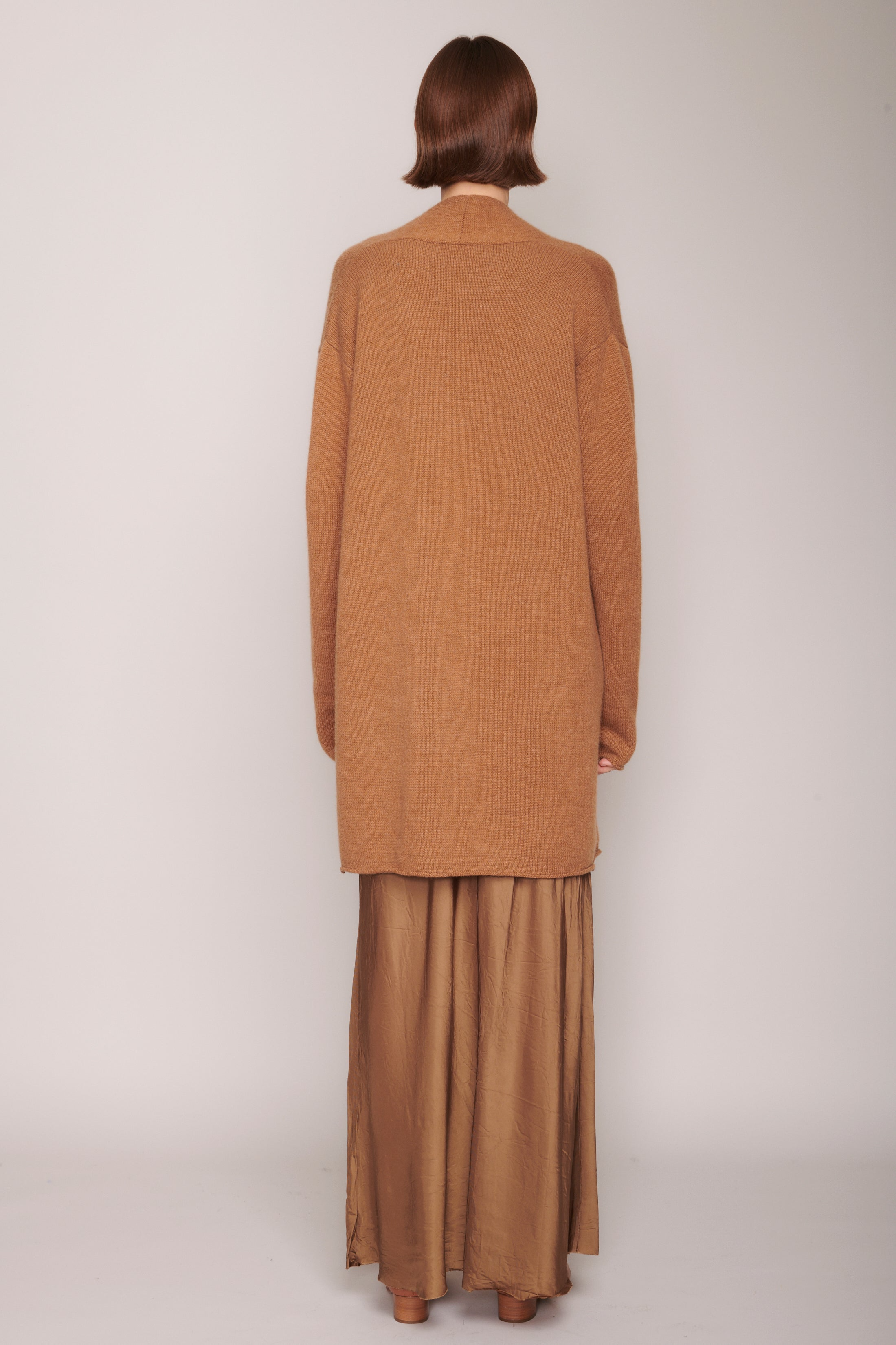 Sweaters Organic by John Patrick Open Cardigan in Vicuna Organic by John Patrick