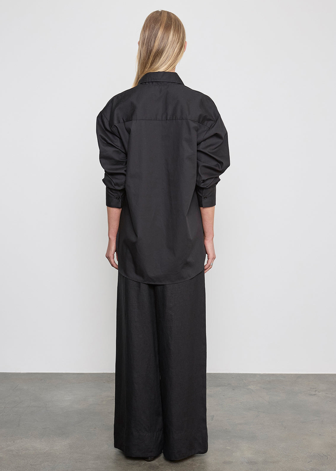 PANTS/SHORTS Linen Cropped Summer Pant in Black Enza Costa
