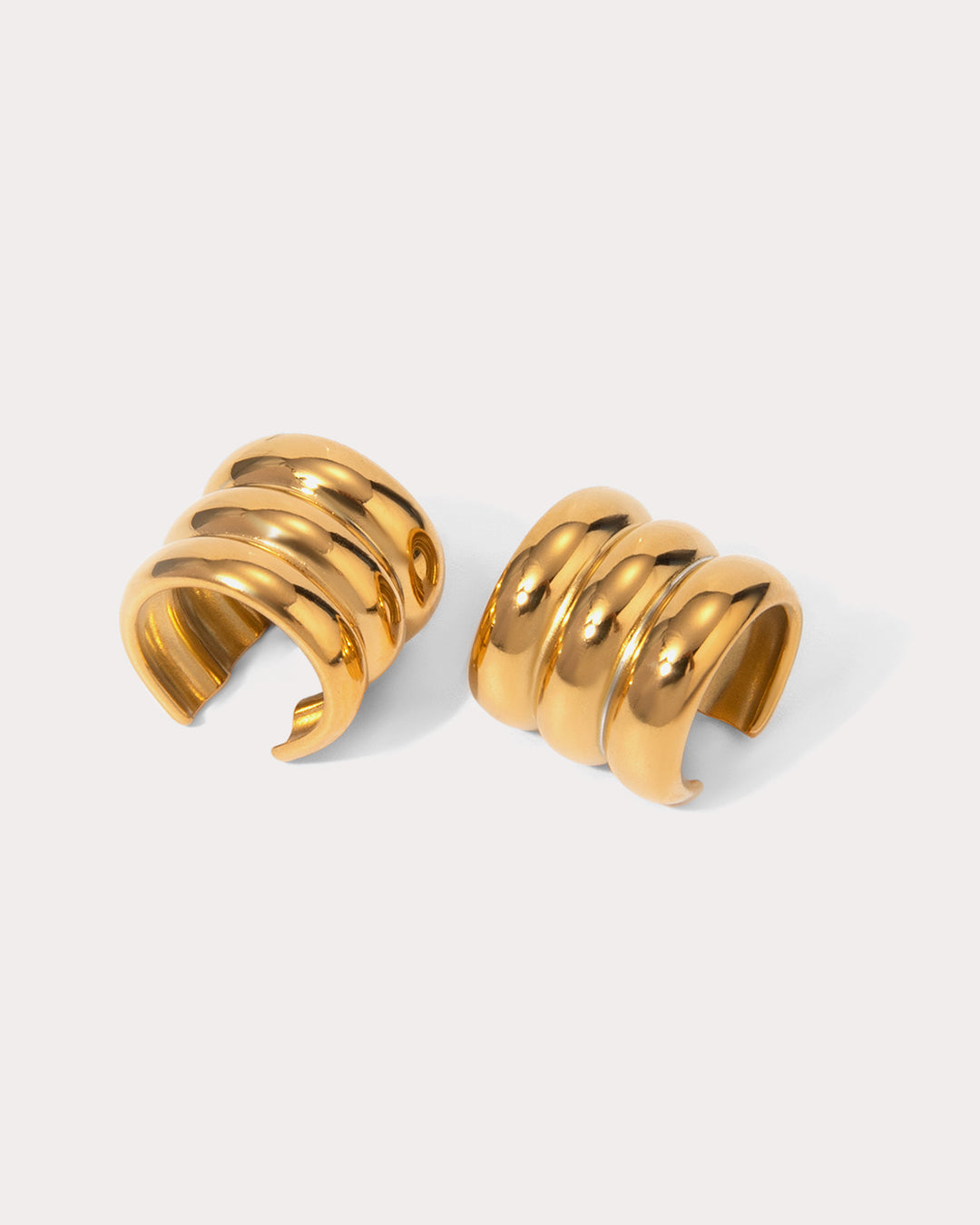 FASHION JEWELRY Ridged Positano Ear Cuff Set Luv Aj