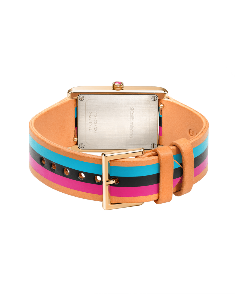 Watches La Californienne Daybreak Watch in Fuchsia, Teal and Black La Californienne