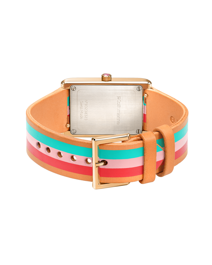 Watches La Californienne Daybreak Watch in Aqua, Red and Pink La Californienne