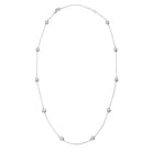 JEWELRY Large Diamond by the Yard Necklace in White Gold Riberra